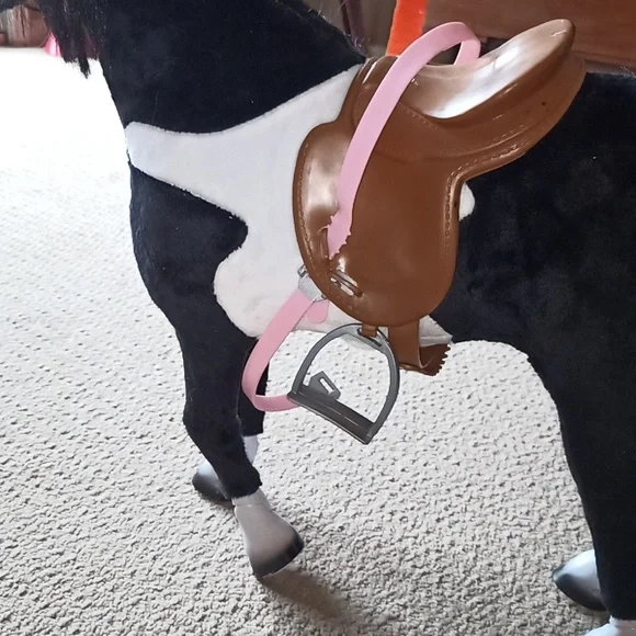 Palomino Riding Poseable Horse & Saddle Fit American girl My Life & 18" Dolls - Picture 7 of 7